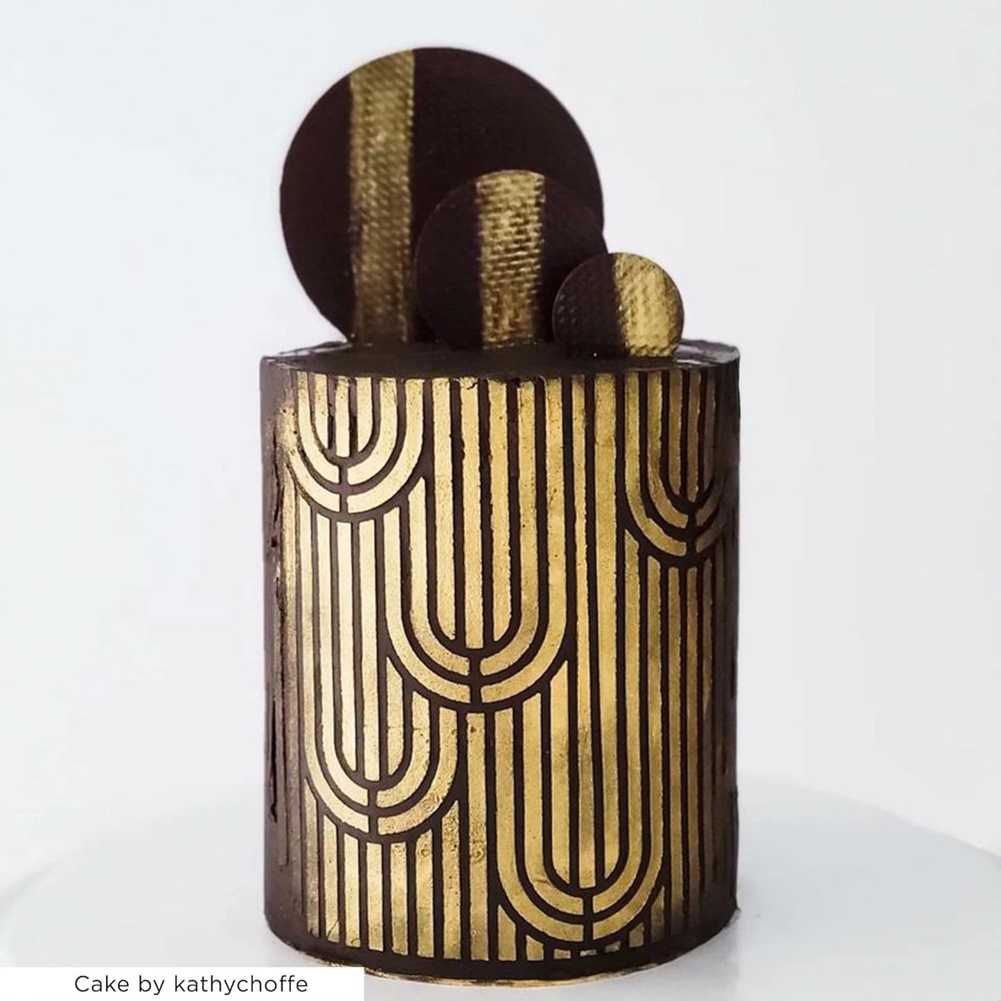 Large Cake Decorating Stencil (ENIC) Art Deco Pattern