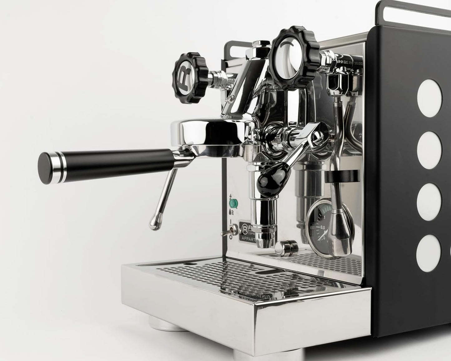 LILQ 58mm Bottomless Naked 2 Ears Portafilter Compatible with E61 Grouphead Machines– Includes 18–20g Basket (Aluminum Flat, 58mm For E61)