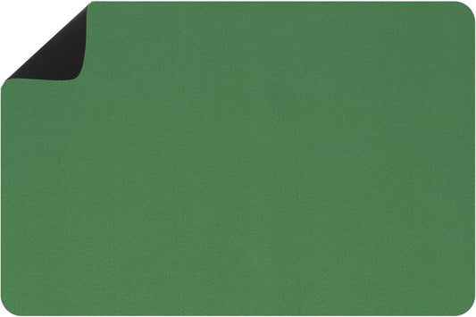 uxcell Silicone Mats for Kitchen Counter, 23.6" x 15.7" Non-Slip Countertop Protector Mat Heat Resistant Coffee Mat Waterproof Table Placemat, Dark Green