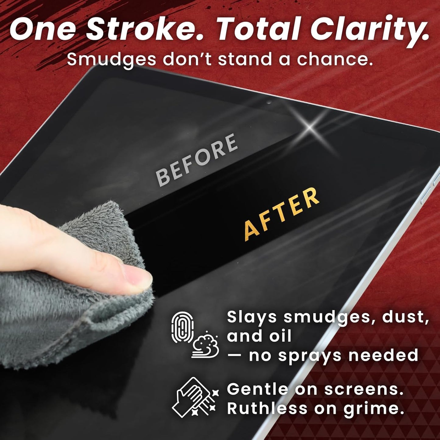 BELLEMOND「Samurai Cloth」Japanese Microfiber Cleaning Cloth | Washable, Reusable, Lint Free Cloth for Phones, Laptops, Lenses, Screens & Electronics | Made in Japan | Small | 2 Pack