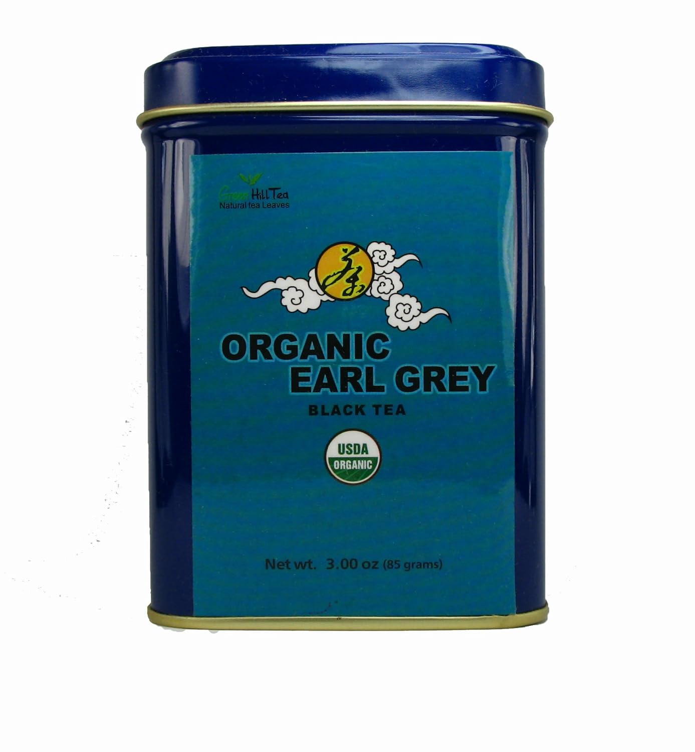 tea (Organic Earl Grey Black Tea 3 OZ in Tea Tin)