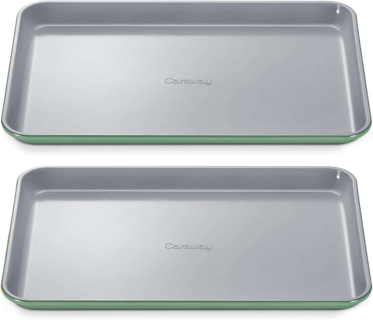 Caraway Non-Stick Ceramic Medium Baking Sheet - Naturally Slick Ceramic Coating - Non-Toxic, PTFE & PFOA Free - Perfect for Baking, Roasting, and More - Medium (15" x 10") - Sage