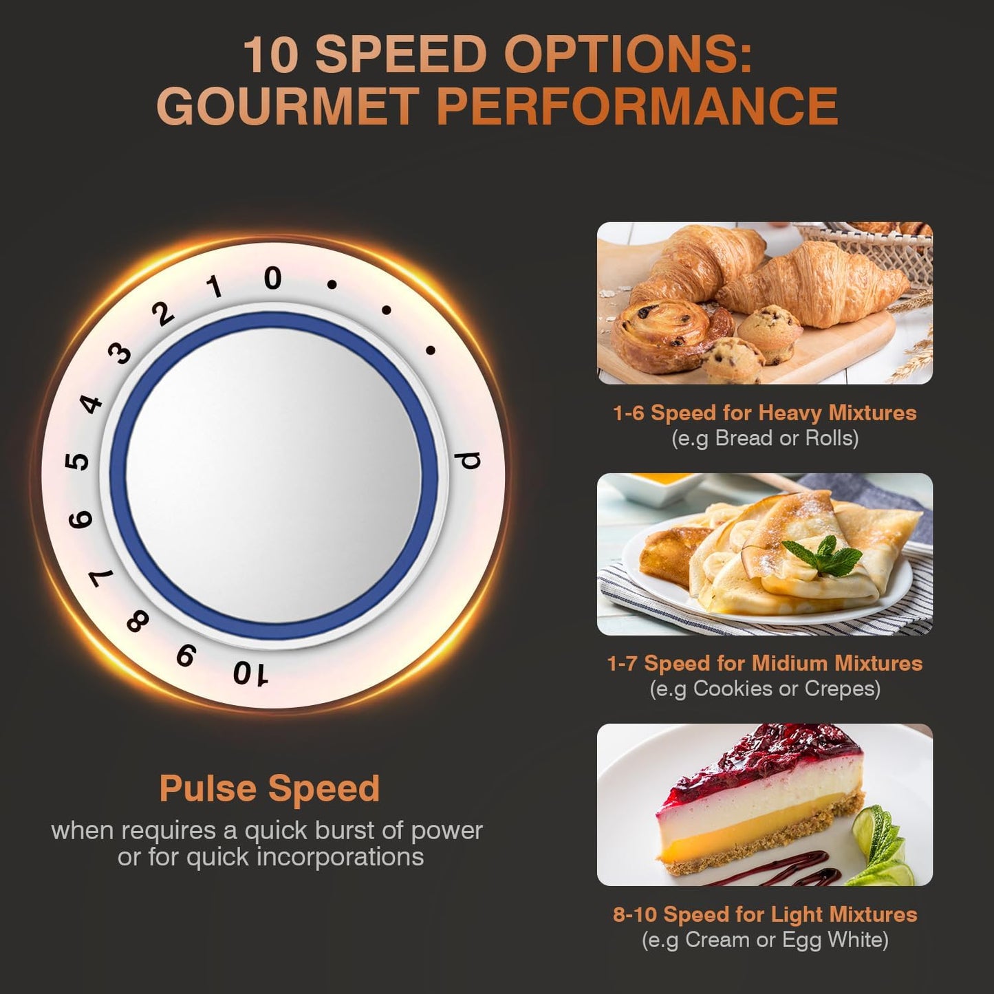 Mini Angel Stand Mixer,10-Speed 5QT Kitchen Electric Mixer,Tilt-Head Food Mixer with Dough Hook, Wire Whisk, Flat Beater, Stainless Steel Bowl (Champagne)