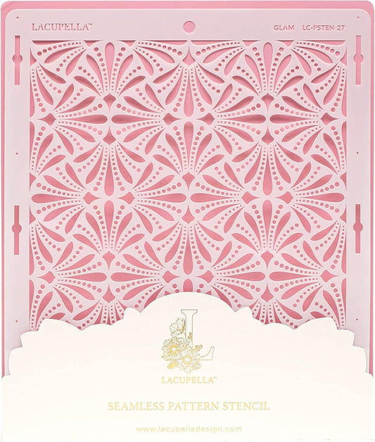 Cake Decorating Stencil for Tall Buttercream Cake, Royal Icing, Ganache, Paint, Airbrush (Glam)