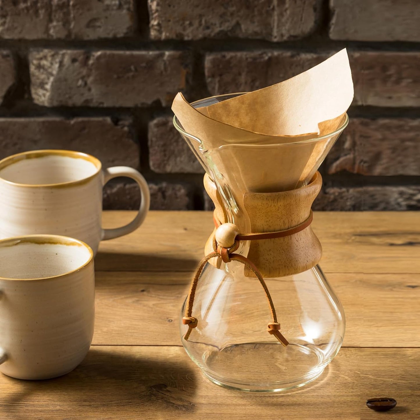 Pour Over Coffee Maker 20 oz Drip Coffee Pot Set Glass Carafe with Filter Subjectthree Manual Brewer for Camping (6 cup/20 oz)