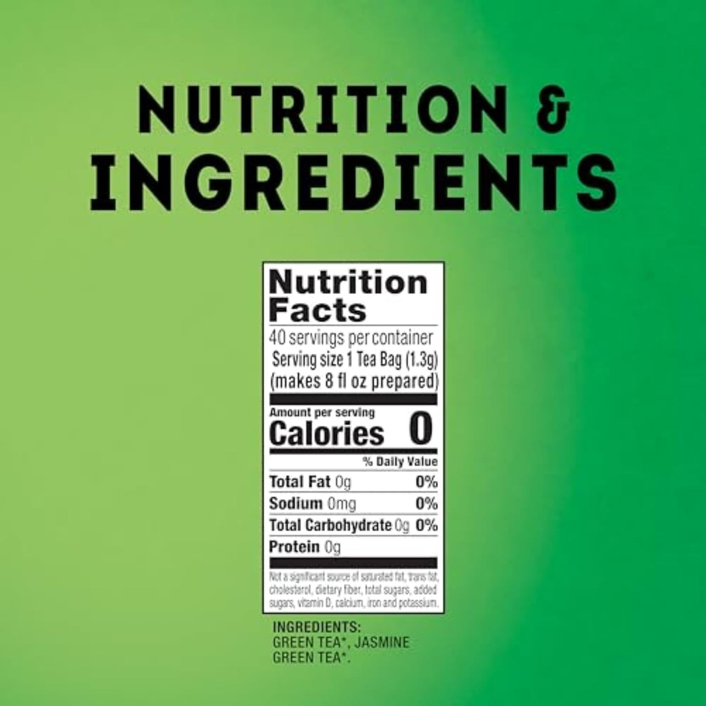 Lipton Signature Blend Green Tea Bags, Unsweetened Teabags for Hot Tea or Iced Tea with Caffeine and Flavonoids, 240 Total Tea Bags (40ct - Pack of 6)