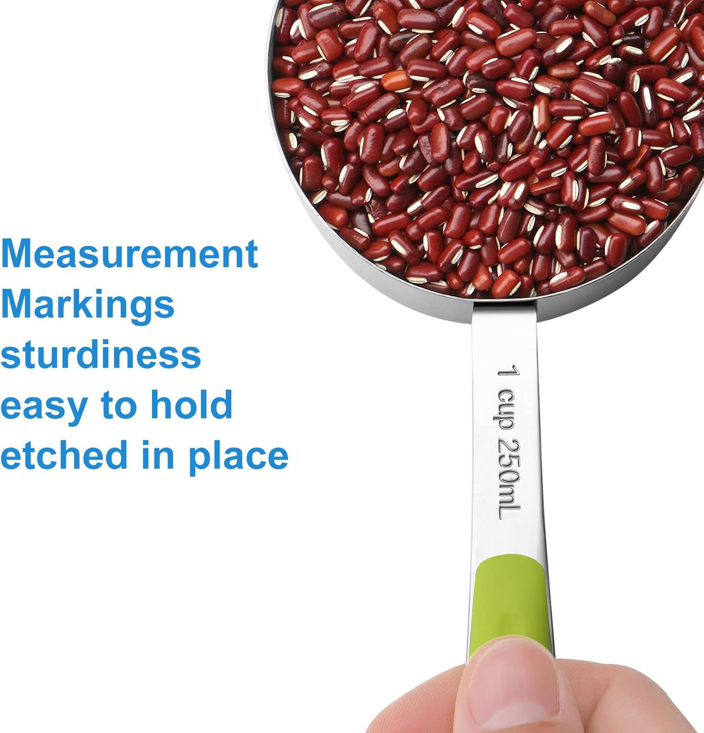 13-Piece Measuring Cups and Spoons Set Stainless Steel for Cooking & Baking (8Cups+5Spoons）