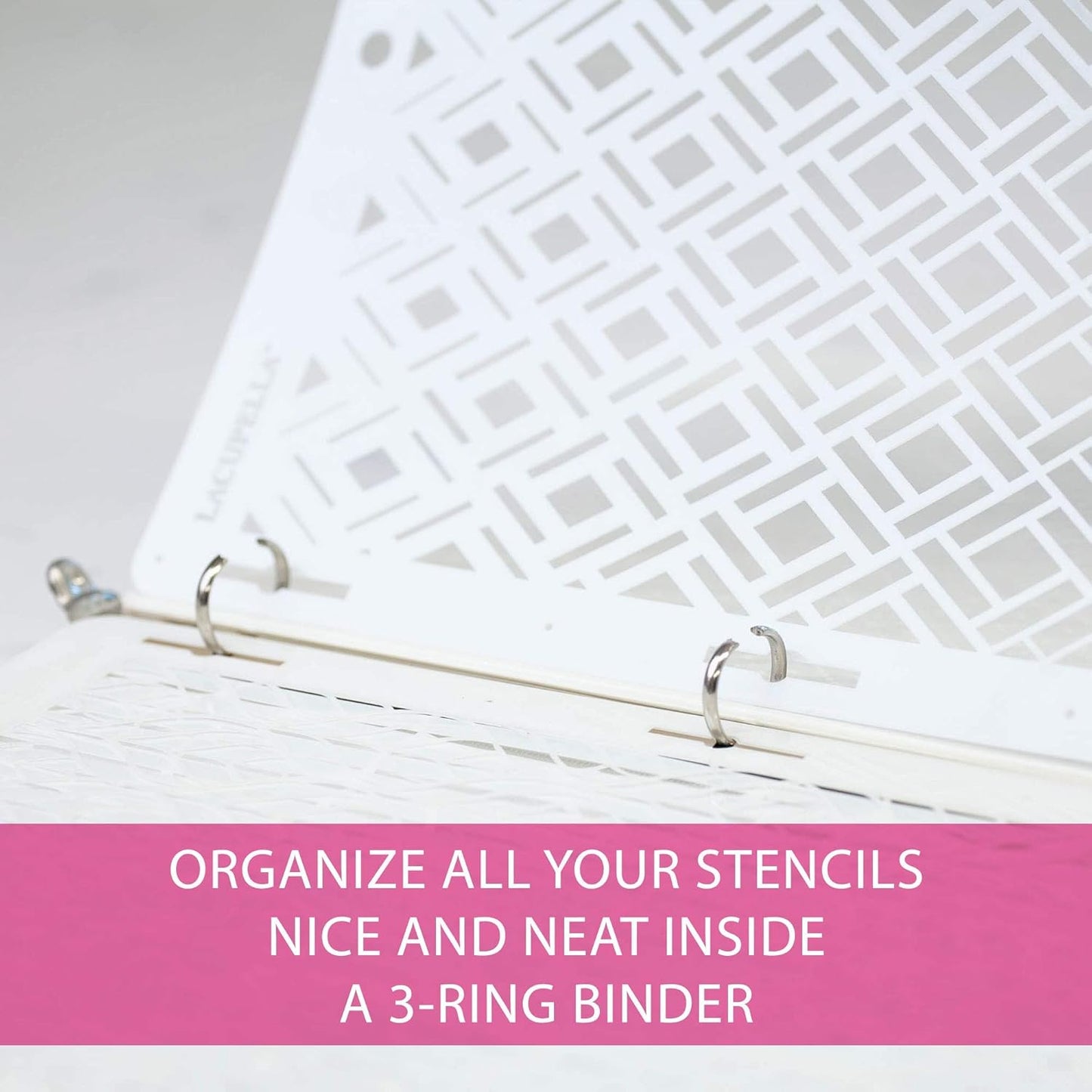 Cake Decorating Stencil for Tall Buttercream Cake, Royal Icing, Ganache, Paint, Airbrush (Glam)