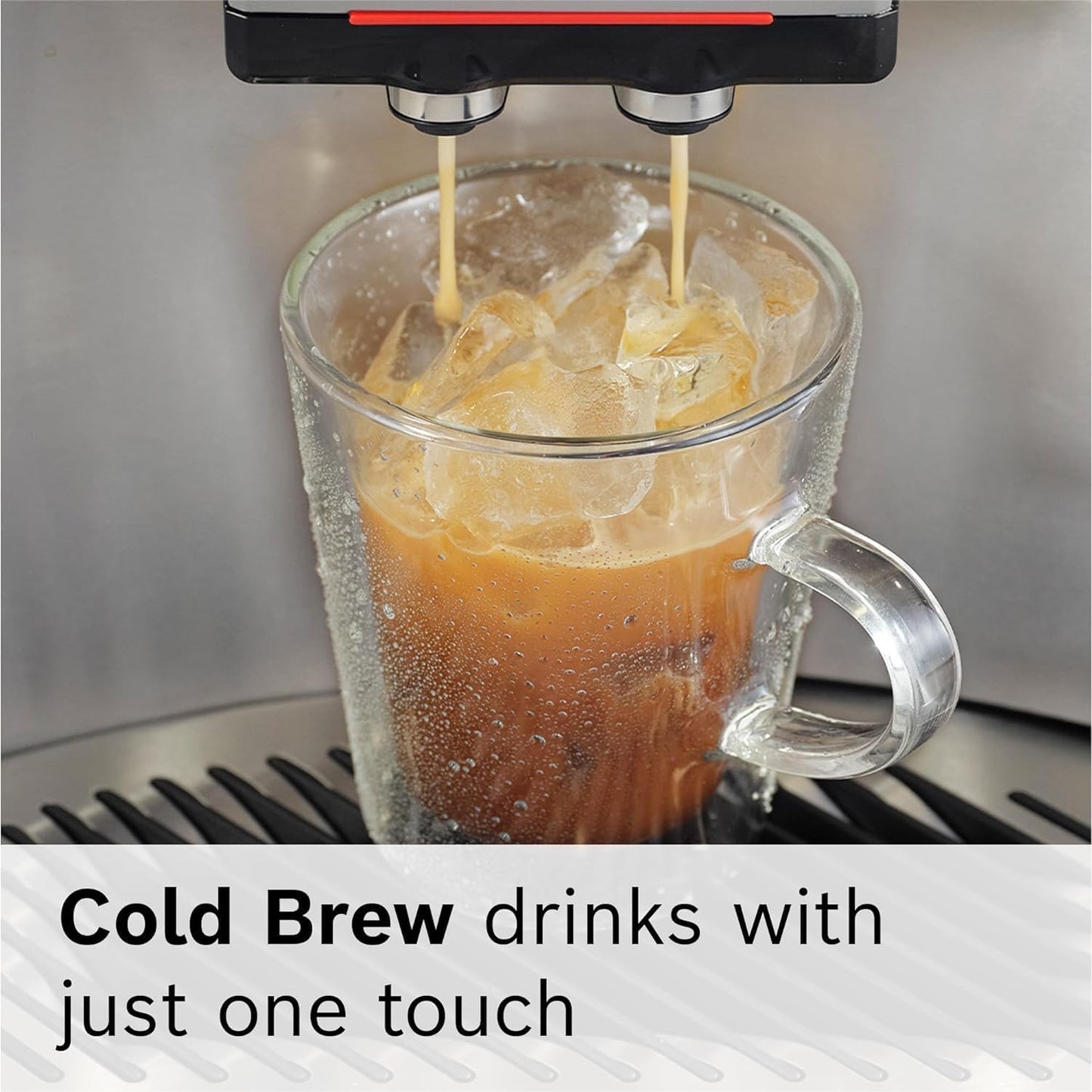 Bosch 800 Series Fully Automatic Espresso and Coffee Machine – 36 Drinks with Coffee World, Cold Brew, Double Cup, Integrated Milk Container, Smart Features, in Stainless Steel TQU60703