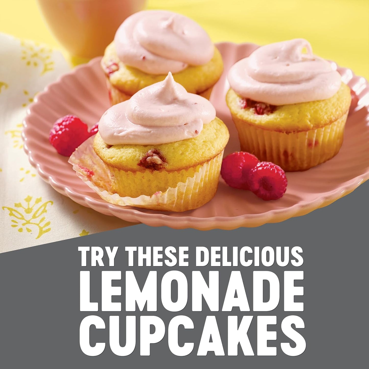 Krusteaz Meyer Lemon Pound Cake Mix with Lemon Glaze Mix, 16.5-Ounce Box (Pack of 12)