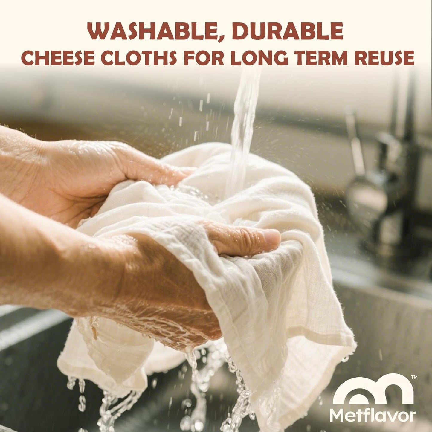 6Pcs Reusable Cheesecloth for Straining 20x20 Inch,100 Grade Cheese Cloths Hemmed 4 Edges, 100% Unbleached Cotton Cheese Cloth,Ultra-Dense Cloth Strainer for Yogurt/Nut Milk/Baking Making 56x42 Weave