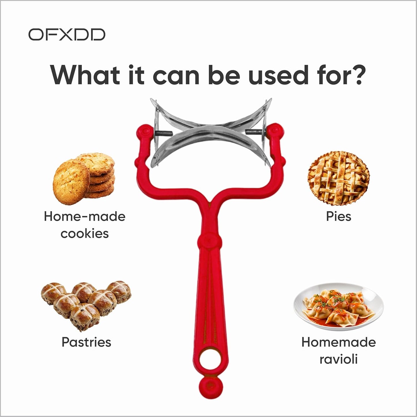 Rolling Dough Cutter - Round Baking Cutter Roller - Circle Cookie Cutters