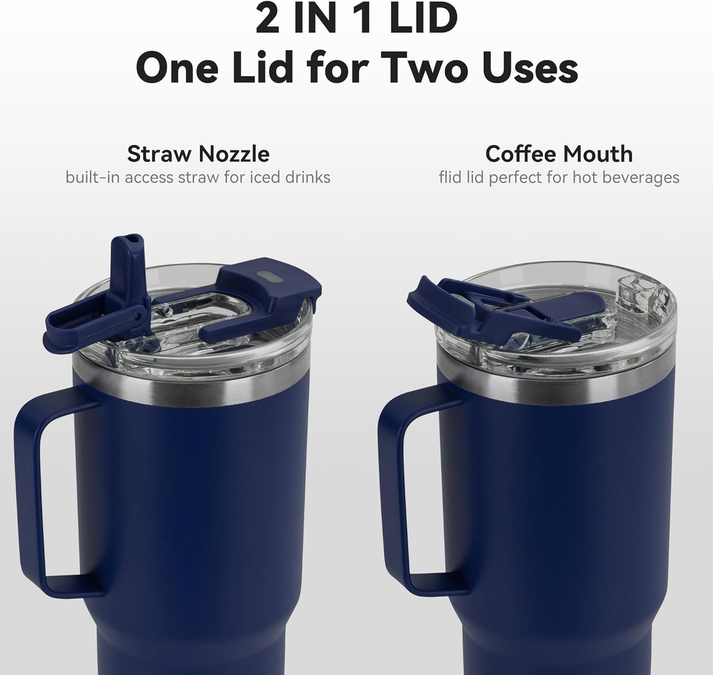HASLE OUTFITTERS 30oz Tumbler Bulk with Handle, Insulated Travel Coffee Mug Set with Handle Leak-Proof Double Wall Stainless Steel Vacuum Tumblers Pack Metal Cup for Hot and Cold Drink
