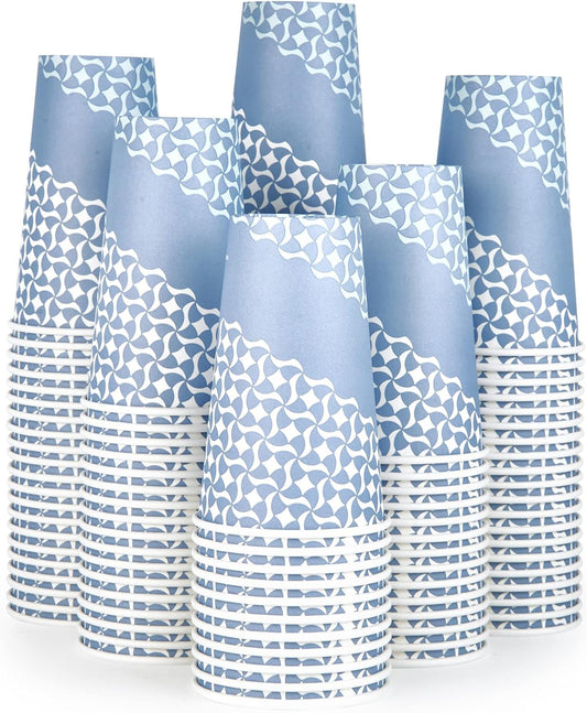 MUCHII 16 oz Paper Coffee Cups, Disposable Paper Cups 210 Count, Disposable Paper Cups for Hot Beverage, Paper Drinking Cups Big for Home use, Office, Restaurant and Events