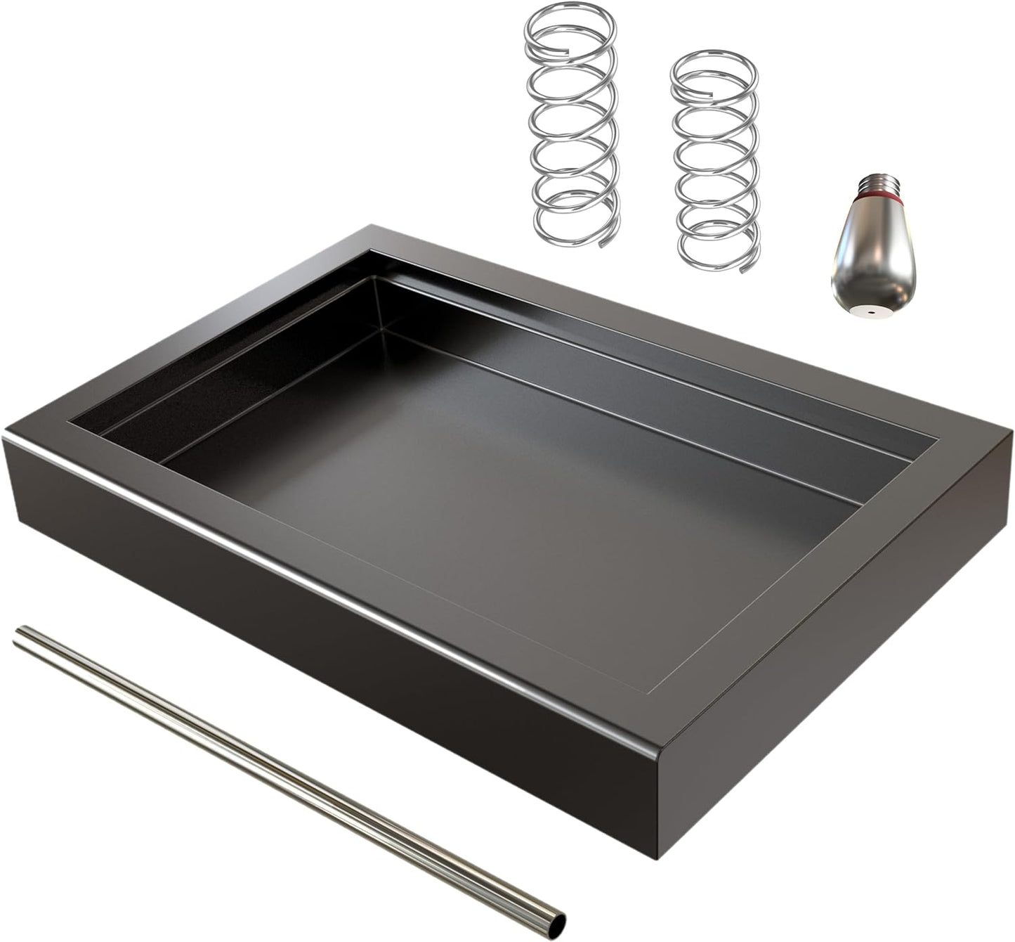 Low Profile Drip Tray One Hole Steam Tip and 9 Bar 6 Bar OPV Spring Modification Kit compatible with Gaggia Classic Pro
