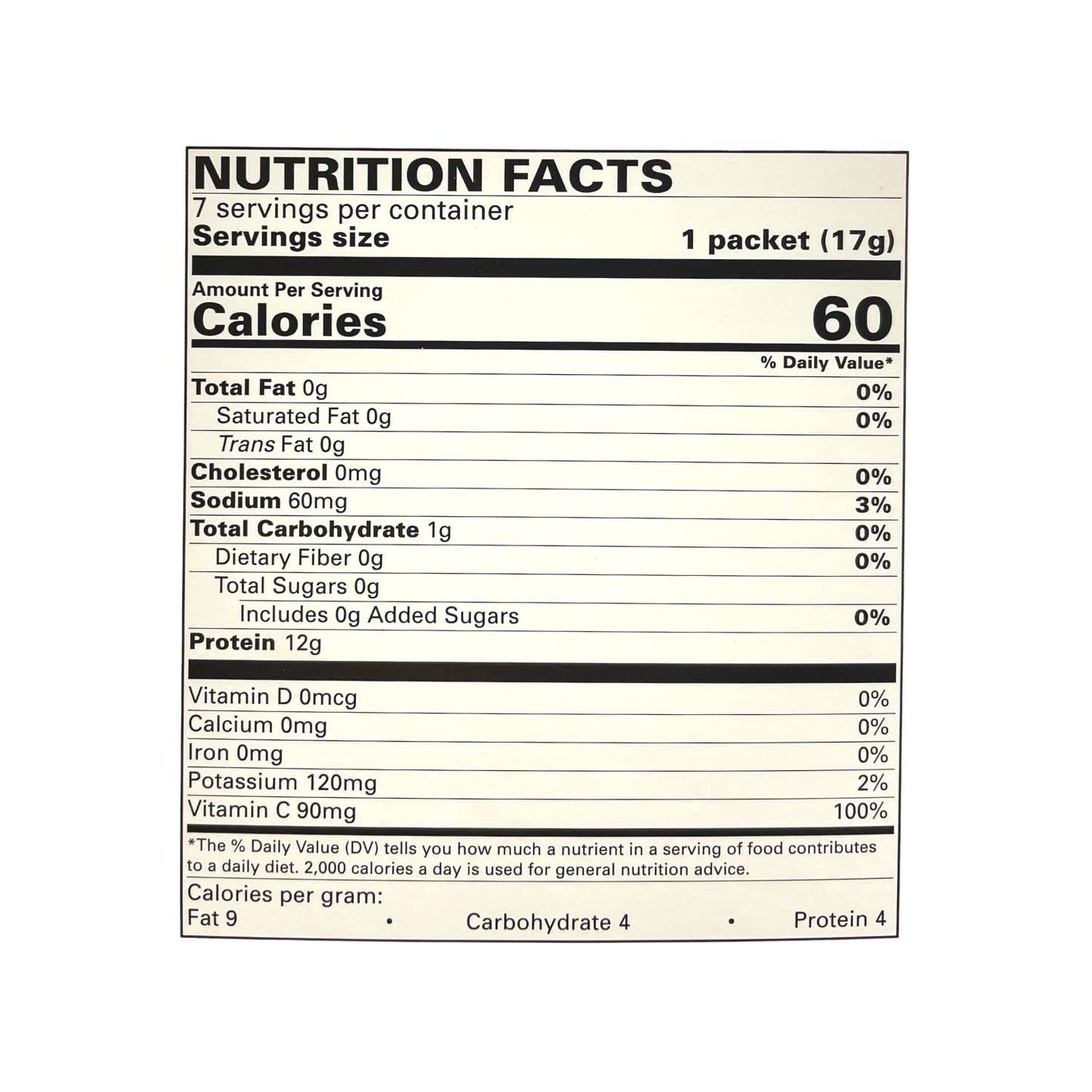 Nutmeg State Nutrition - Fruit Drink - High Protein, Low Calorie, Low Carb, Low Sugar, Fat Free, Loaded with Vitamins, 7 Servings Per Box (Cranberry Grape, 1 Pack)