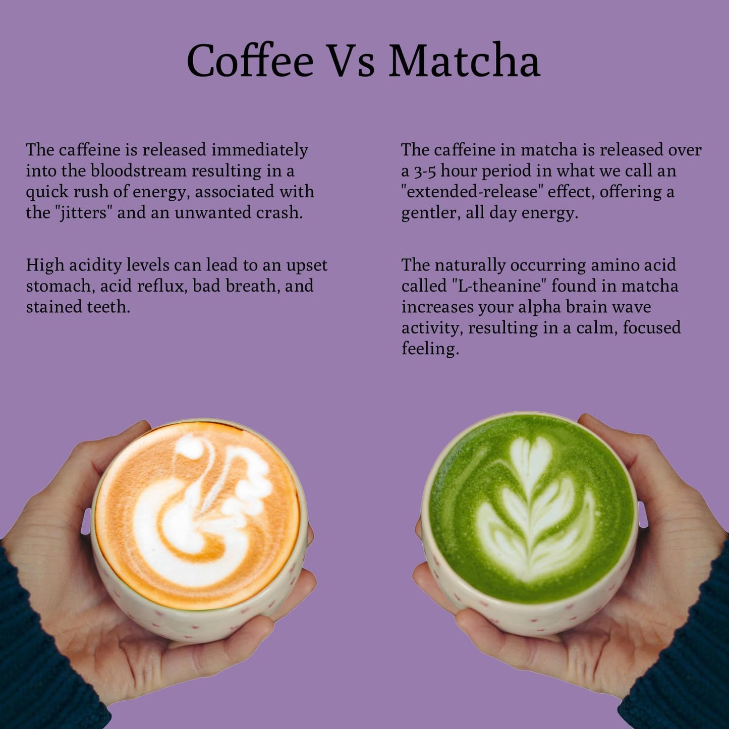 Ancient Roots Lavender Matcha - Green Tea Powder - 100% Japanese Matcha, All-natural Flavor No Added Sugar, Monk Fruit Sweetened, Clean Caffeine, Big Size,10.5 Ounce