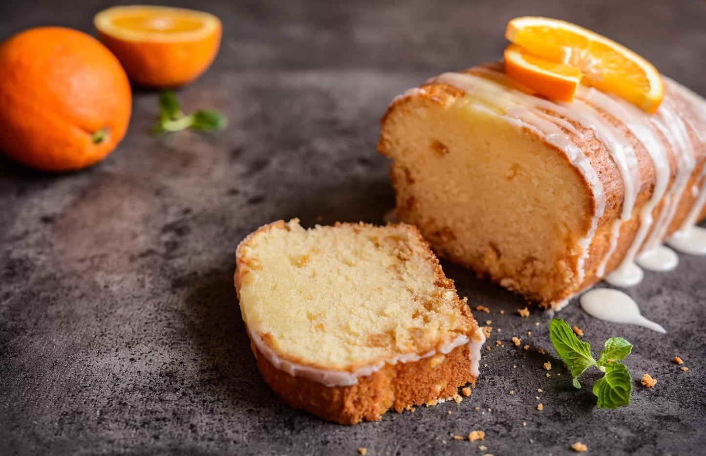 A Blend Above Orange Pound Cake Mix, Easy to Bake, 10 Minute Prep, 10 Servings, Delicious Orange Drissle, Moist and Rich Pound Cake, 0 Grams of Fat