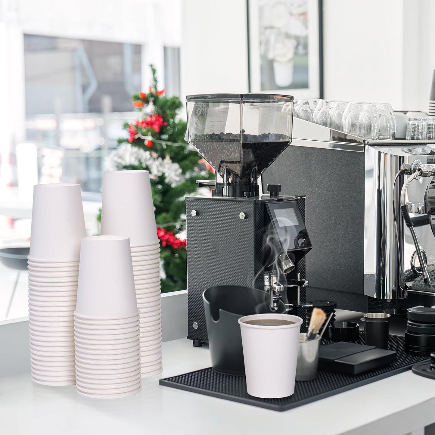 LITOPAK 1000 Count Coffee Cups 8 oz, Bulk Paper Cups 8 oz, Hot Beverage Drinking Cups for Office, Home, Party, and Events