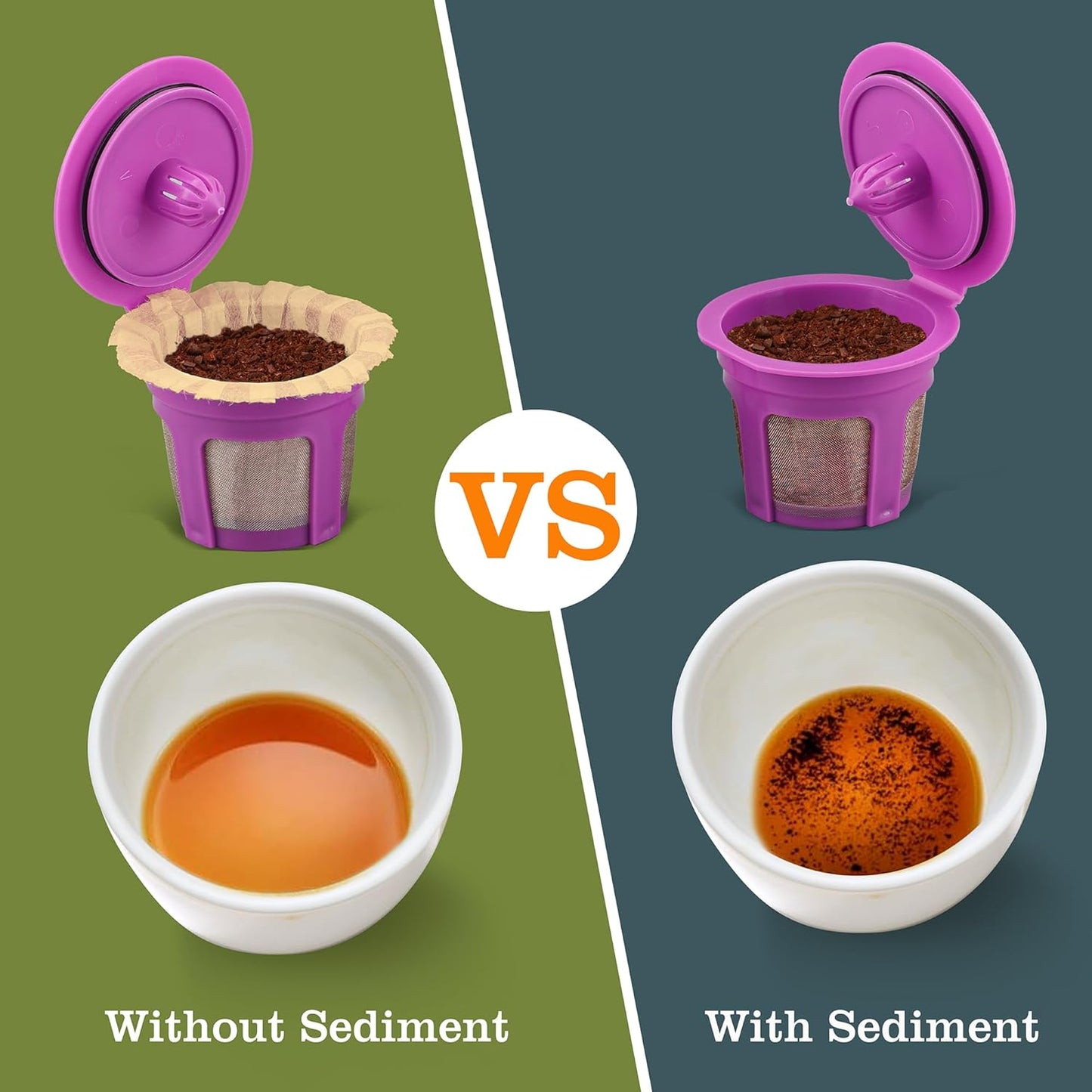 200 Count Natural Disposable Coffee Paper Filters,Coffee Filter Compatible with Keurig Single Serve Coffee Maker