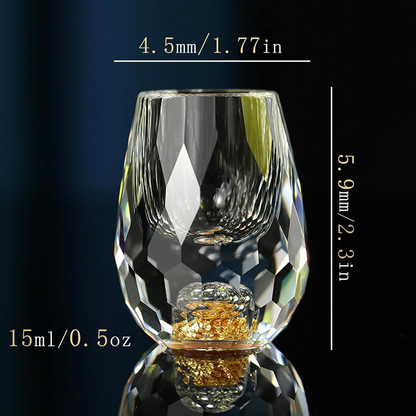 Crystal Glasses 0.5oz/15ml,shot glasses (6)