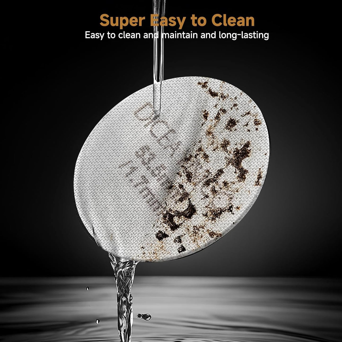 2 Pieces Espresso Puck Screen,Metal Coffee Filter,1.0mm & 1.7mm Thickness 150μm - 316 Stainless Steel,Reusable Barista Espresso Filters for Espresso 53.5mm Portafilter Filter Basket