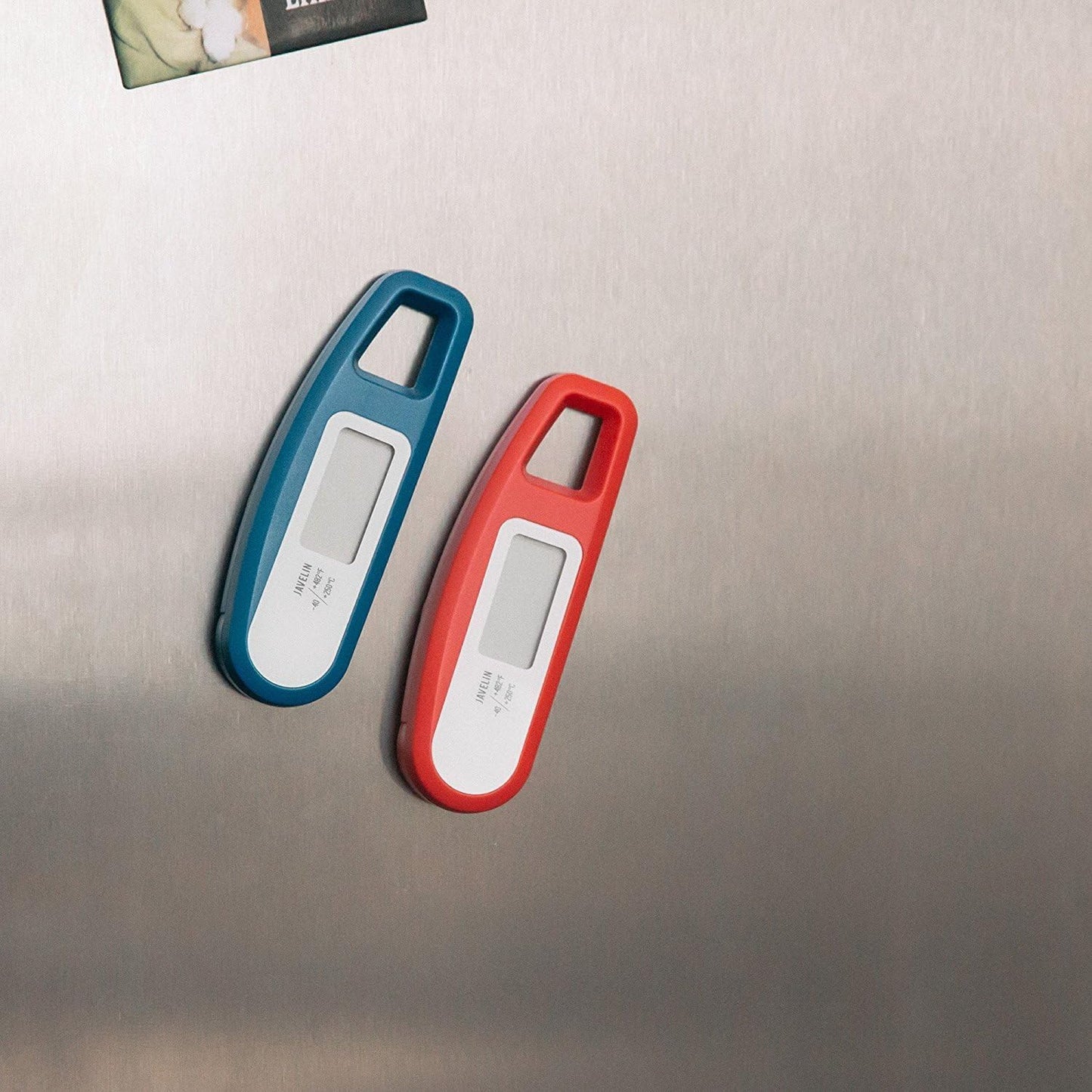 Lavatools Javelin® Ultra-Fast 2-Second Digital Instant Read Meat Thermometer for Grill and Cooking, 2.75" Probe, Compact Foldable Design, Large Display, IP65 Water Resistant, NSF Certified – Rhubarb