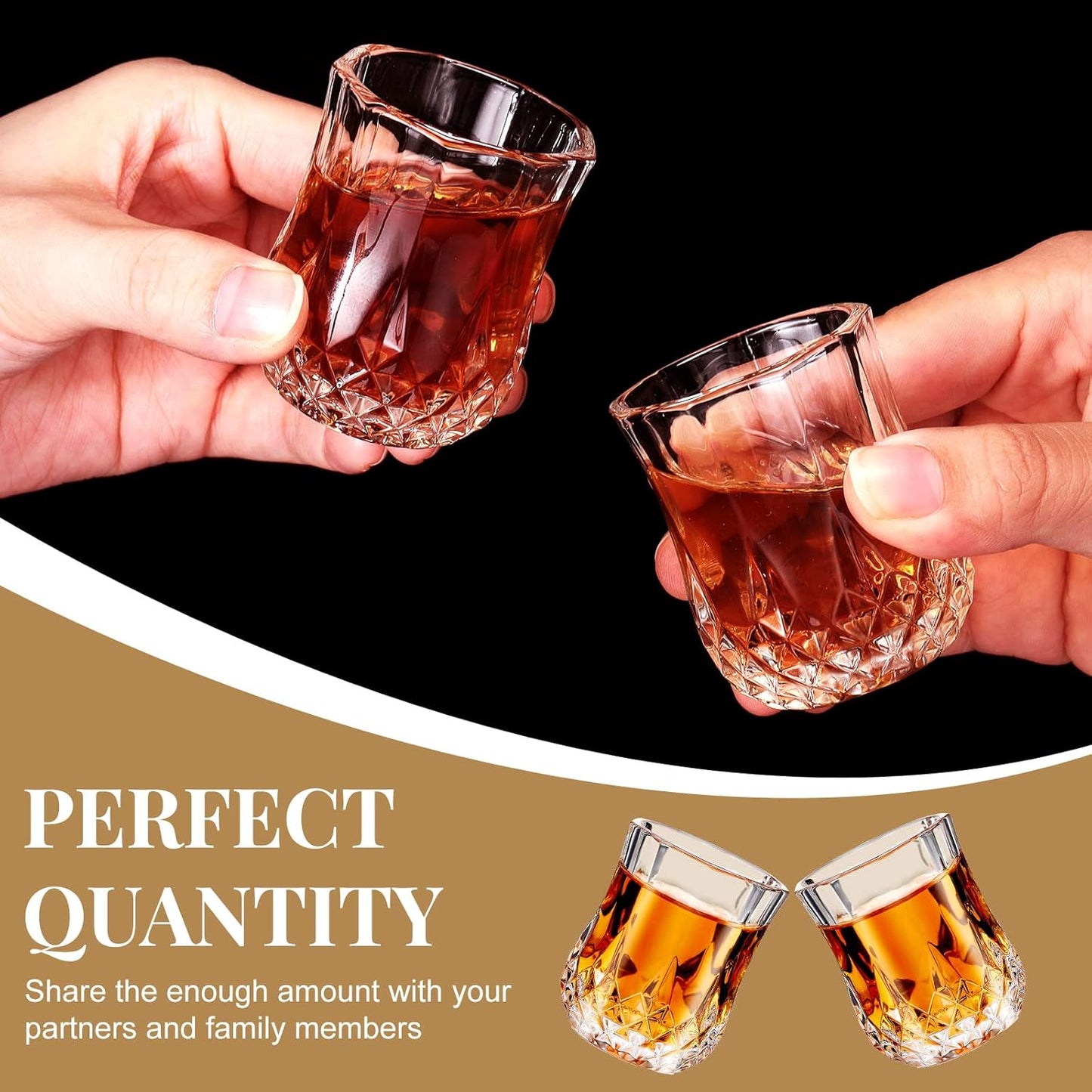 Meanplan 1.7oz Mini Shot Glasses Set Tasting Glasses Heavy Base Clear Shot cup Cute Cordial Mini Wine cups for Serving Whiskey, Wine, Juice(48 Pcs)