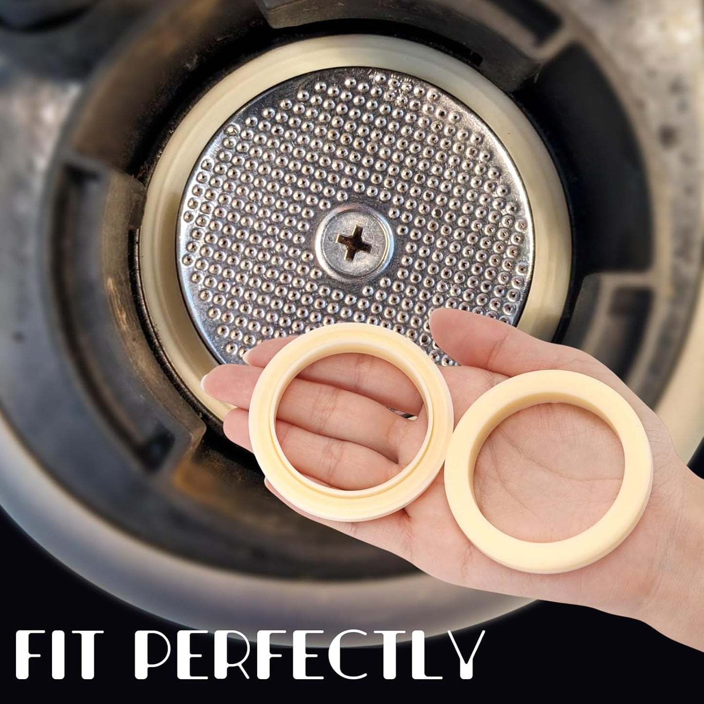 2PCS 54mm Silicone Steam Ring for Breville Espresso Machine, Espresso Machine Accessories for Breville 878/870/860/840/810/500/450 and Sage 500/870/875/880/810/878 Grouphead Gasket Replacement Part