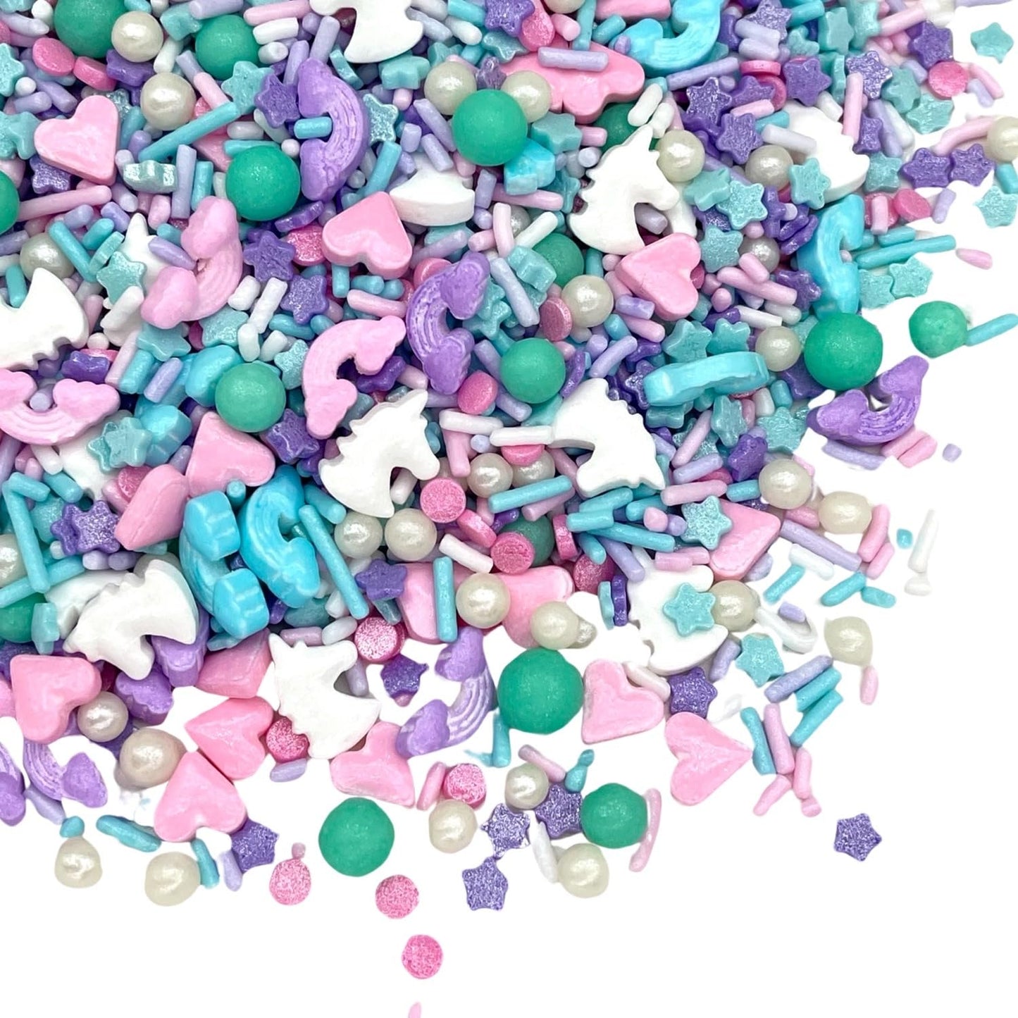 Manvscakes, pink sprinkles, valentines, cake sprinkles, gluten free, cookies, chocolate, fondant, princess topping, ice cream, edible, dessert decoration (Pink Blue)