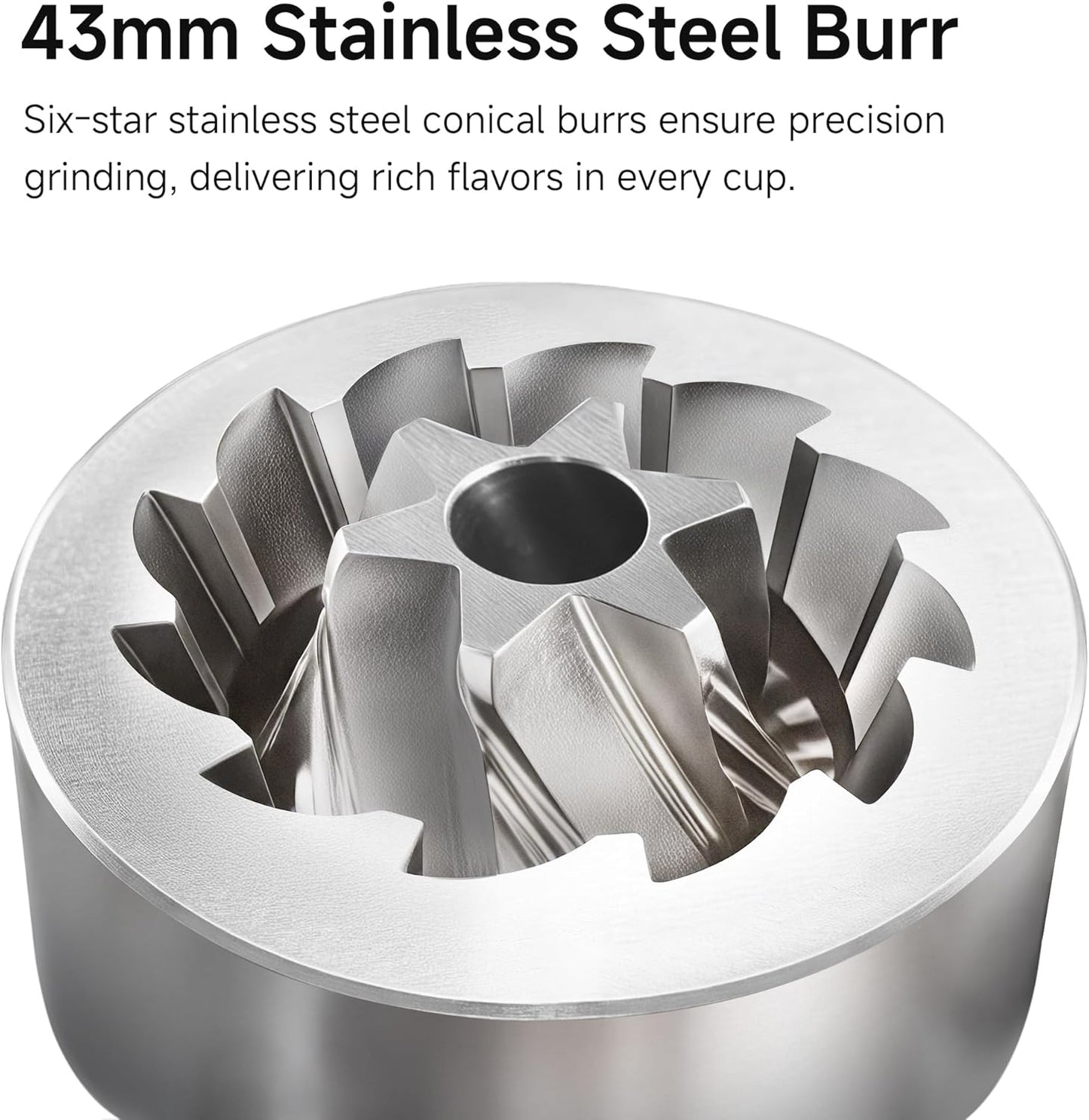 HiBREW G4B Manual Coffee Grinder with External Adjustable Dial - Aluminum Conical Burr Mill, Numerical Settings & Travel Case, Coarse to Fine Grind for Espresso Pour Over Moka Pots. 22g Capacity