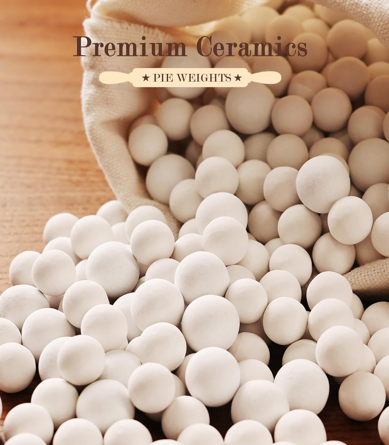 Pie Weights for Baking Crusts,Ceramic Baking Beans for Blind Bake,2.2 lbs Reusable Ceramic Stoneware,Suitable for Various Pies and Pastries,Comes with storage box,Perfect Pie Crust Baking Tools