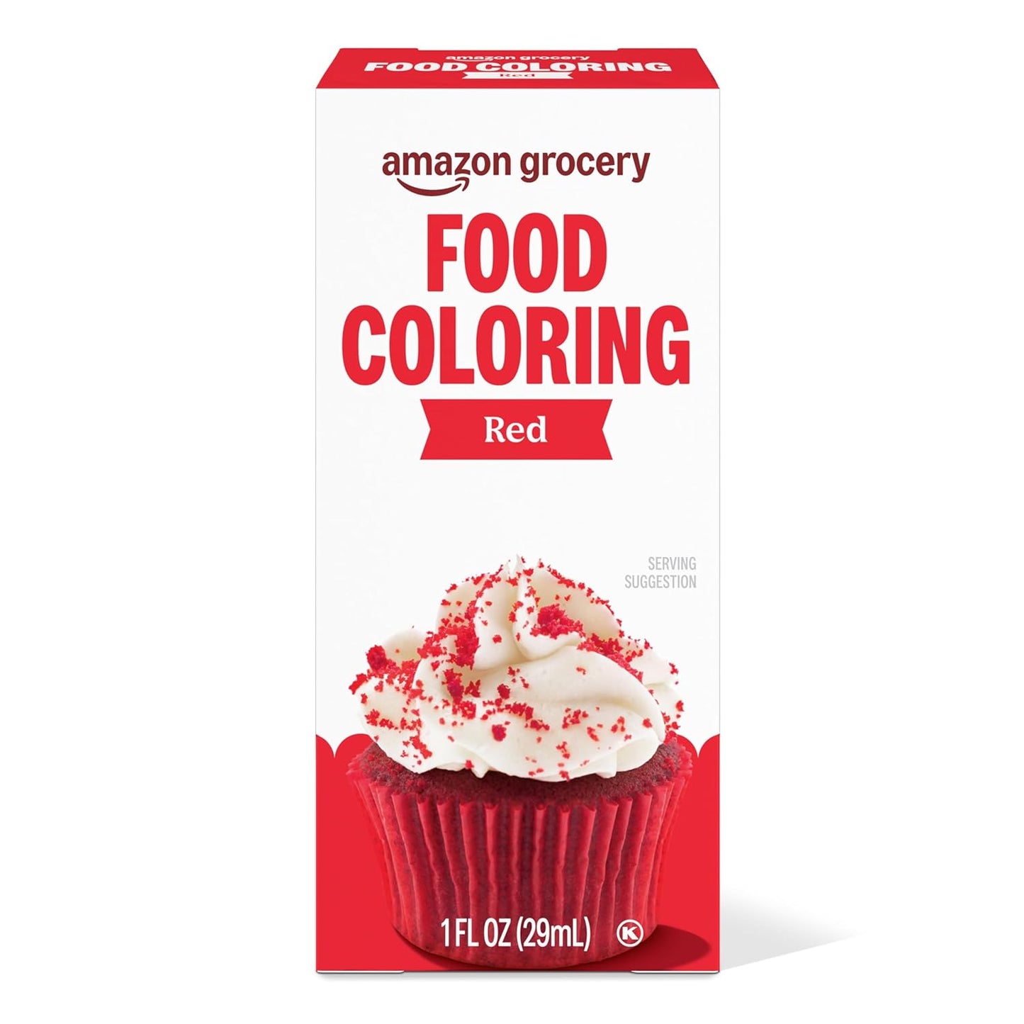 Amazon Grocery, Red Food Coloring, 1 Fl Oz (Previously Amazon Fresh, Packaging May Vary)