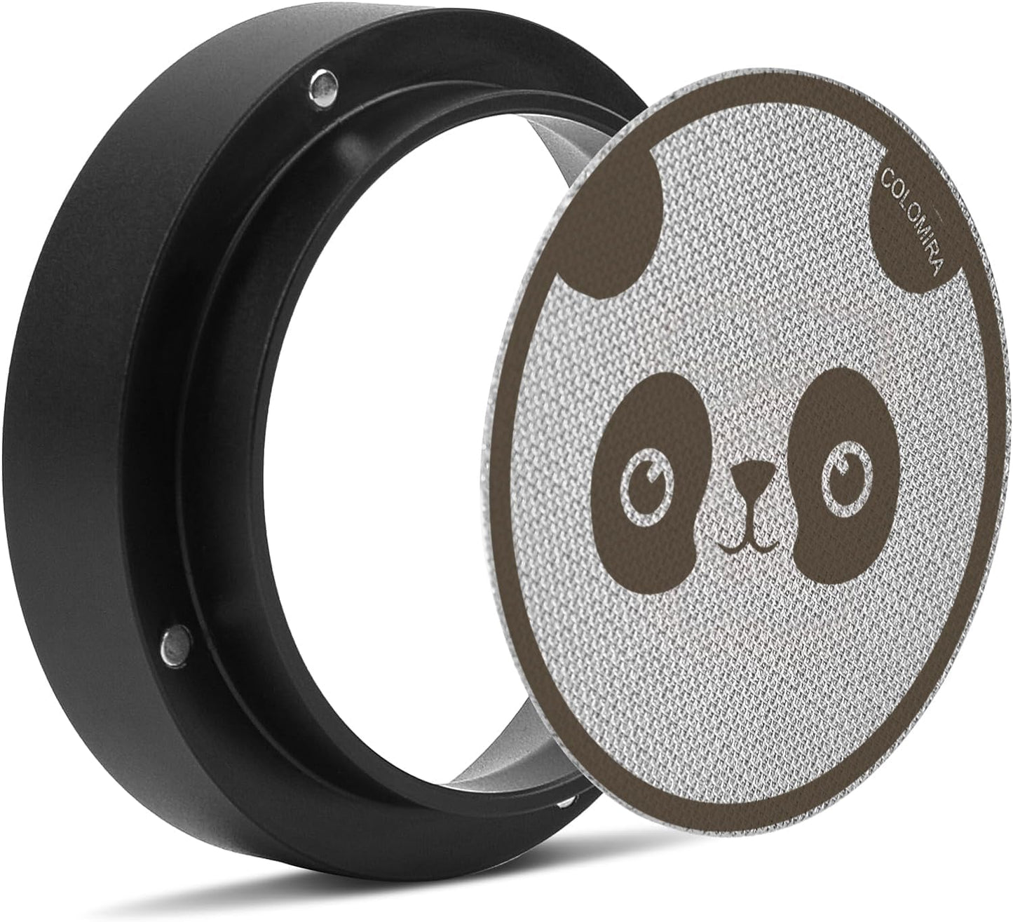 58mm Espresso Accessories Kit, Dosing Funnel and Puck Screen Set, Magnetic Coffee Funnel, 58.5mm Reusable Espresso Puck Screen, Espresso Tools(Panda)