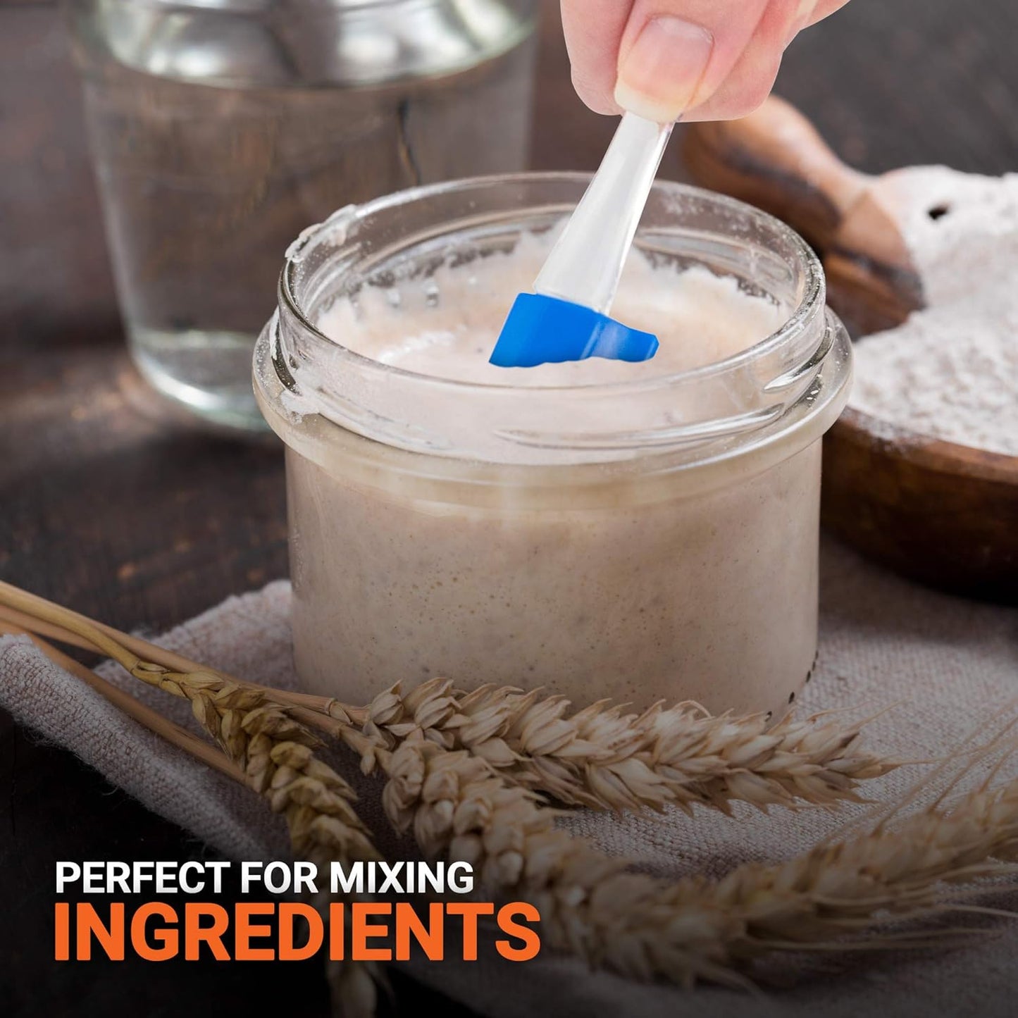 Silicone Spatula Rubber Set of 6 Mini Small Kitchen Baking Non Stick Scraper Sets Cooking Serving Cookies High Heat Resistant Exultimate