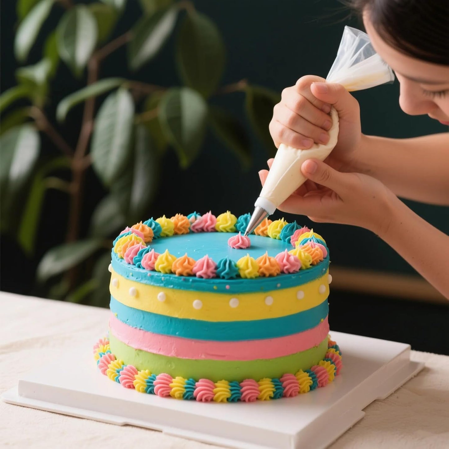 26 Inch XXL Extra Large Piping Bags - HOMIOVE 100pcs Disposable Piping Bags Thickened Pastry Bags Frosting Bags Anti Burst Cake Decorating Bags for Cake Decorating