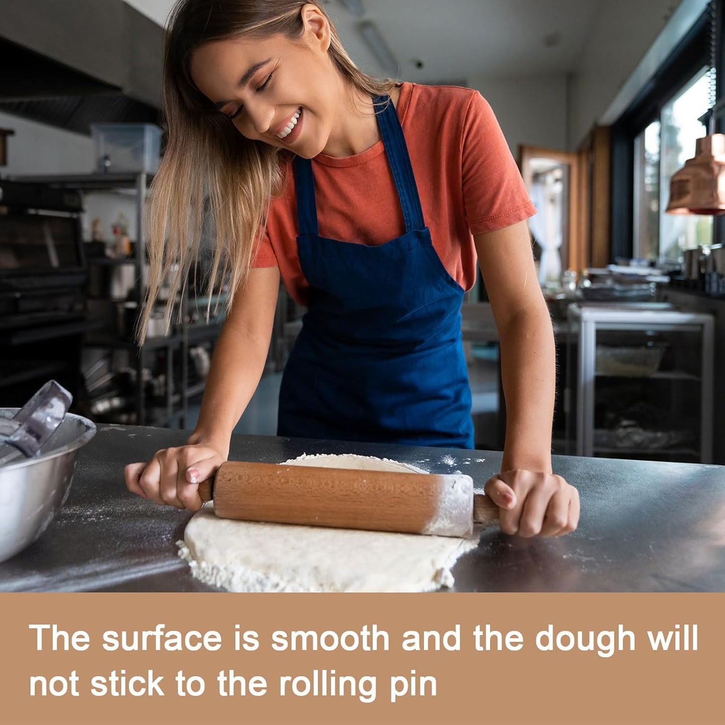 HARFINGTON 2pcs Silicone Rolling Pin 10" Stainless Silicone Surface Non-Stick Stainless Steel Inner Core Dough Roller Kitchen Roller for Baking Pastry Pizza Fondant Bread, Green,Dark Green