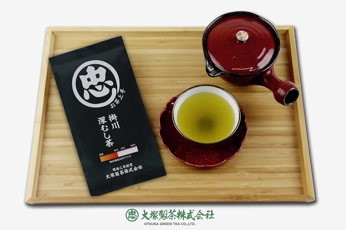 Otsuka Green Tea Co - Fukamushi Sencha Green Tea - Loose Leaf Green Tea - Direct Imported From Japan (Black - 100g)