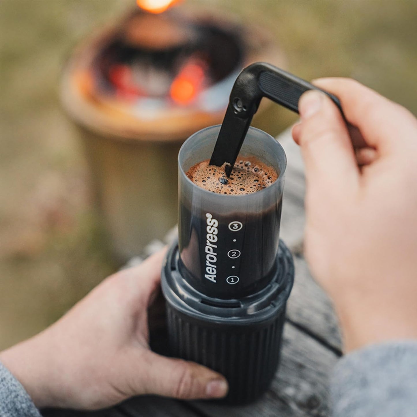 AeroPress Go Travel Coffee Press Kit - 3 in 1 brew method combines French Press, Pourover, Espresso - Full bodied coffee without grit or bitterness - Small portable coffee maker for camping & travel