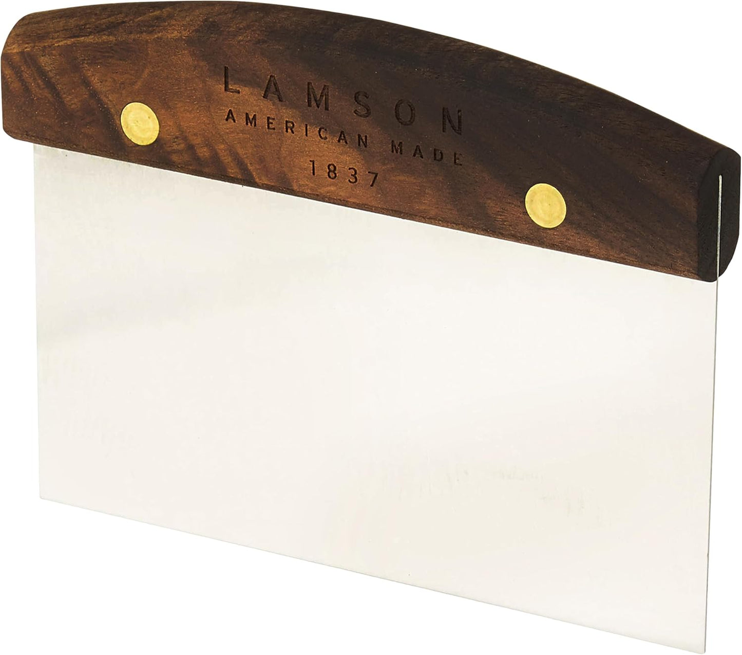 Lamson 3" x 6" Dough (Bench) Scraper with Walnut Handle