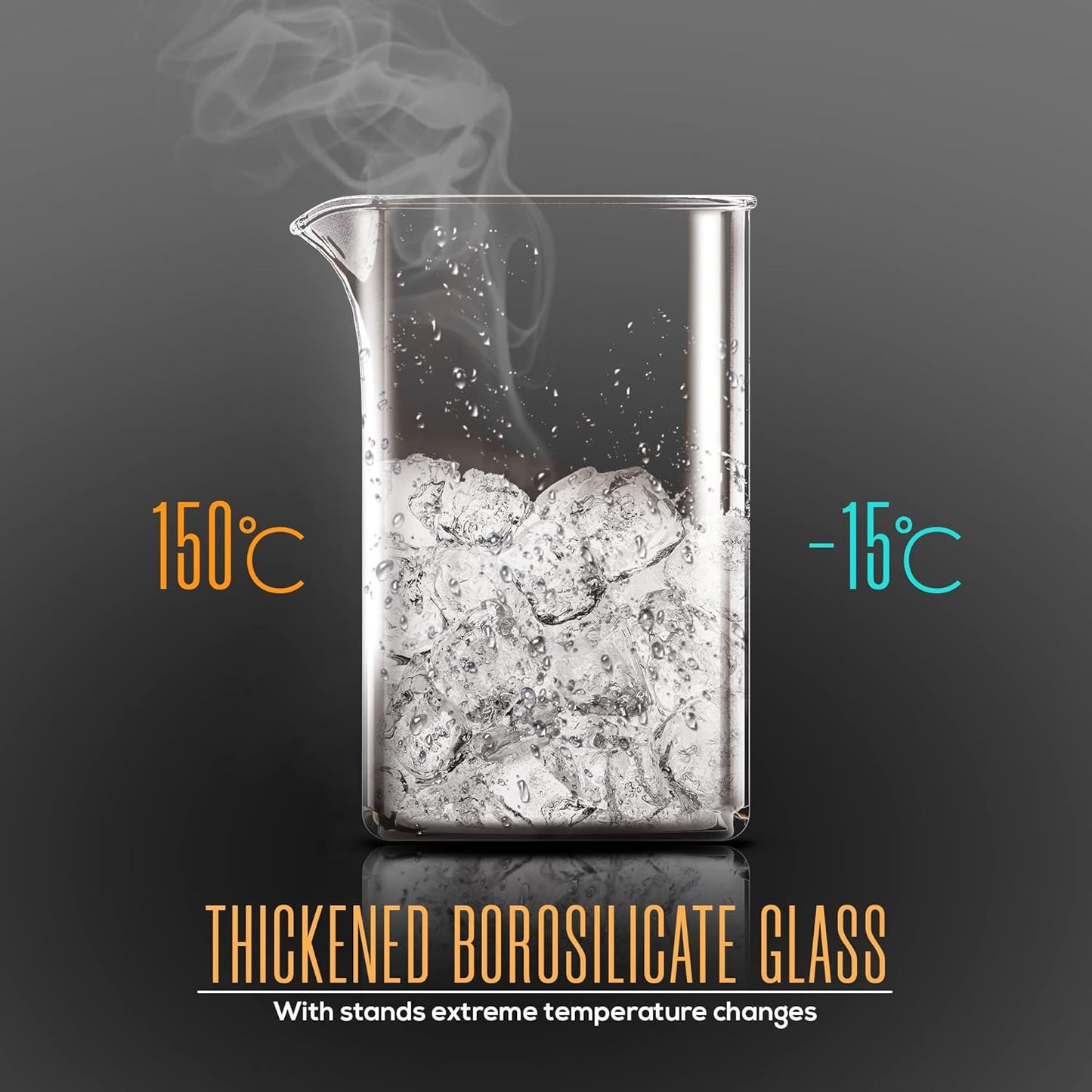 Utopia Kitchen 12 Ounce 0.35 Liter French Press Coffee Maker, Tea Maker, Travel Coffee Presses, Heat Resistant Thickened Borosilicate Coffee Pot for Camping Travel Gifts, Grey Pack of 1