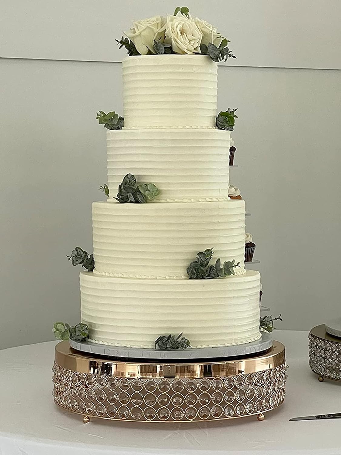 Siking Stainless Steel Cake Comb Metal Cake Scraper, Cake Buttercream Smoother Edge Side Sculpting Decorating Tools (Narrow Scallop), SCC- 1-4