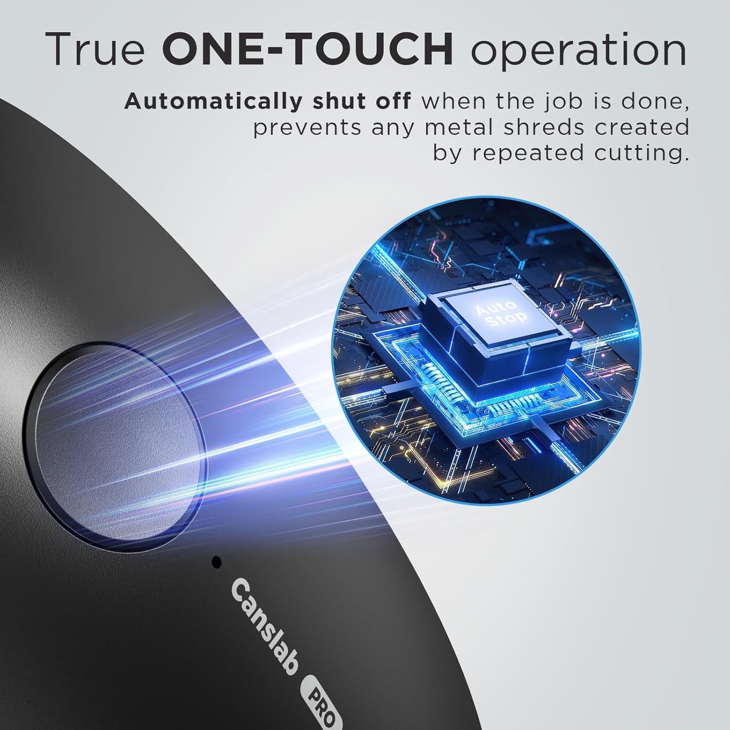 Ultrablade PRO Auto Stop Can Opener - Rechargeable Electric Can Opener for Kitchen for Seniors with Arthritis - One Touch Side Cut Opener, Smooth Edge, Handfree, Wall Mounted Small Size, Black