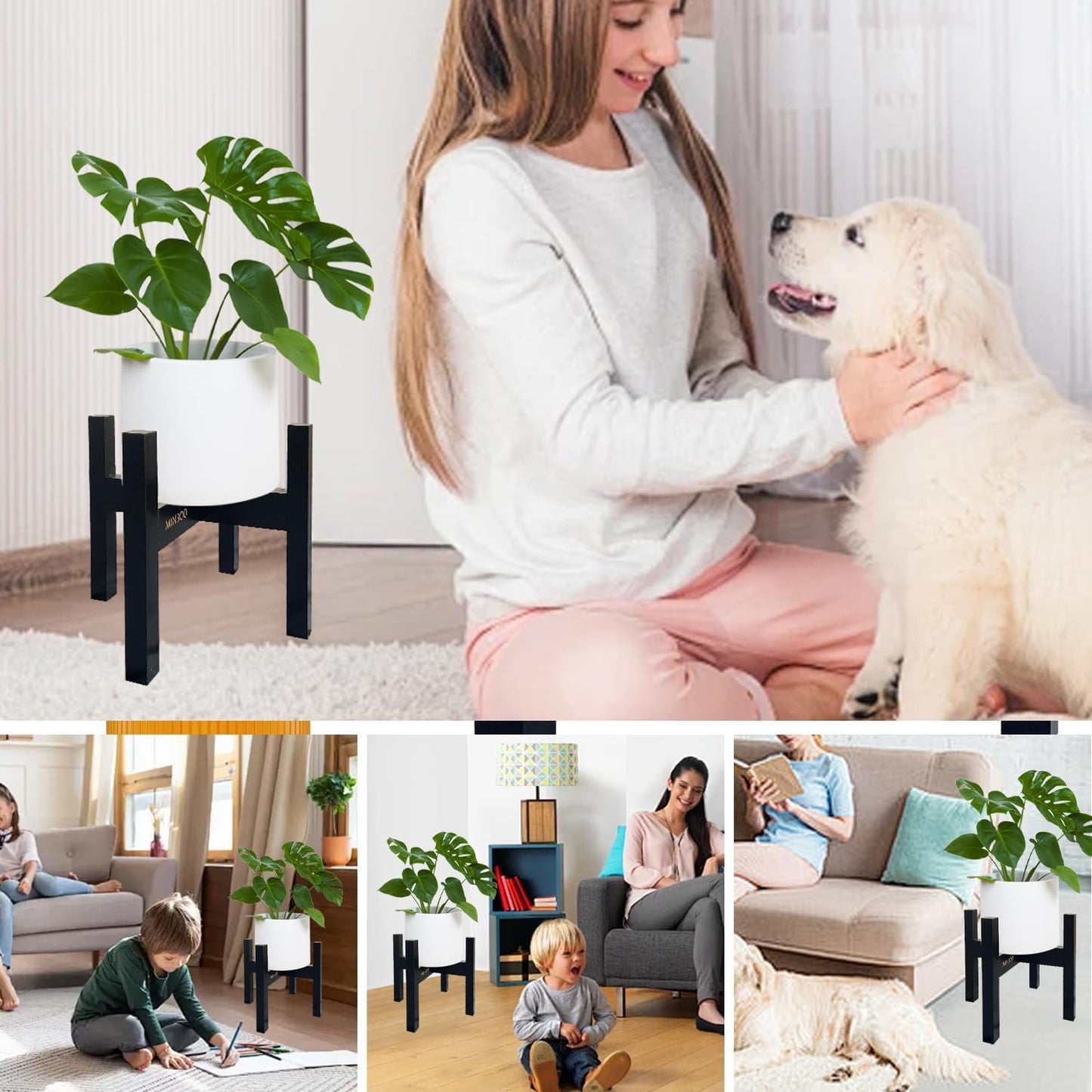 Adjustable Drink Dispenser Holder Water Dispenser Stand - Fit Beverage Dispenser, 3-5 Gallon Glass Water Jar, Water Cooler, Water Filter, Water Crock Dispenser (Black, For 9-14.5" Dispenser)