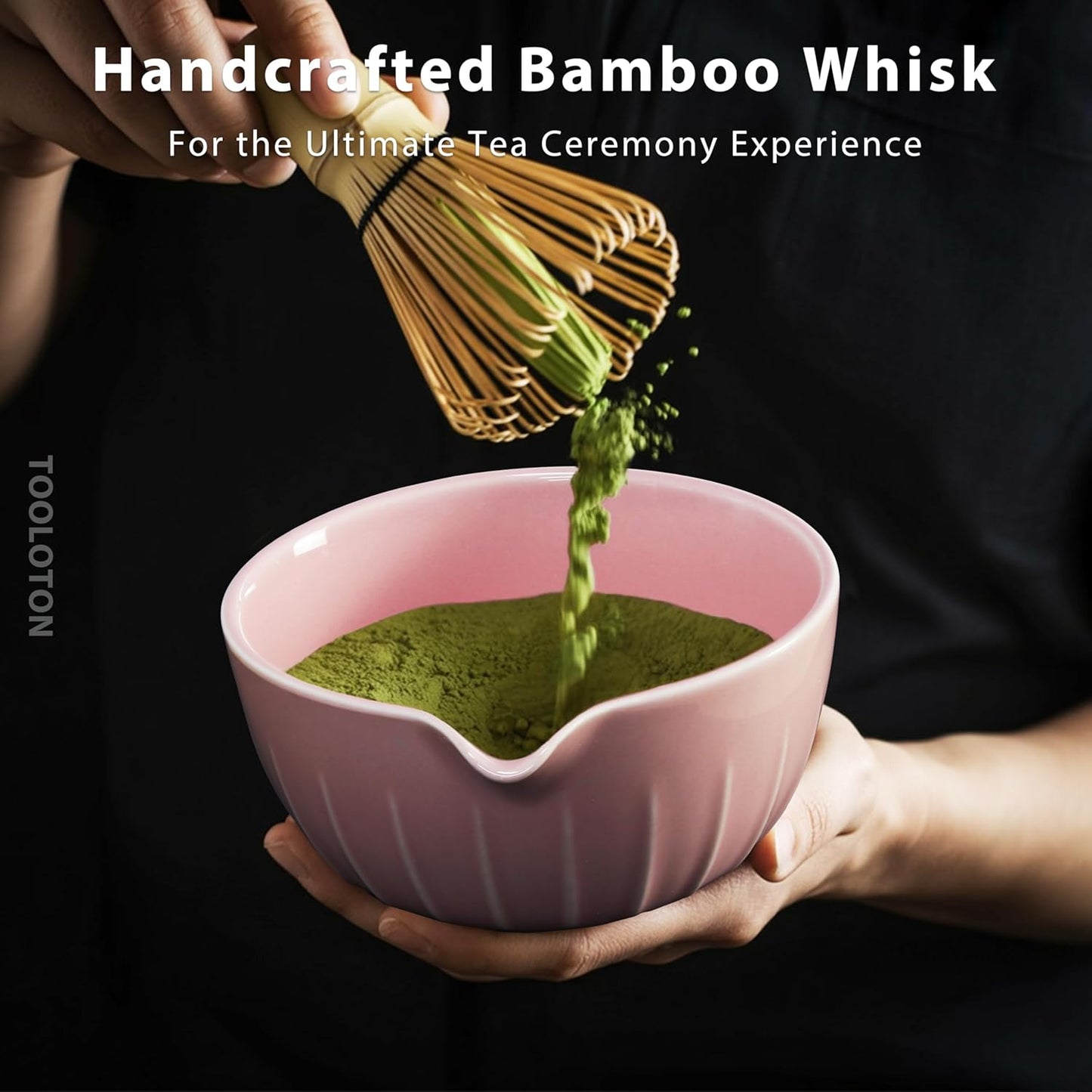 7 Pieces Matcha Whisk Set - Ceramic Matcha Kit with Bowl, Whisk, Holder, Bamboo Scoop, Rest, Sifter, and Tea Towel – Elegant Matcha Gift Set for Women