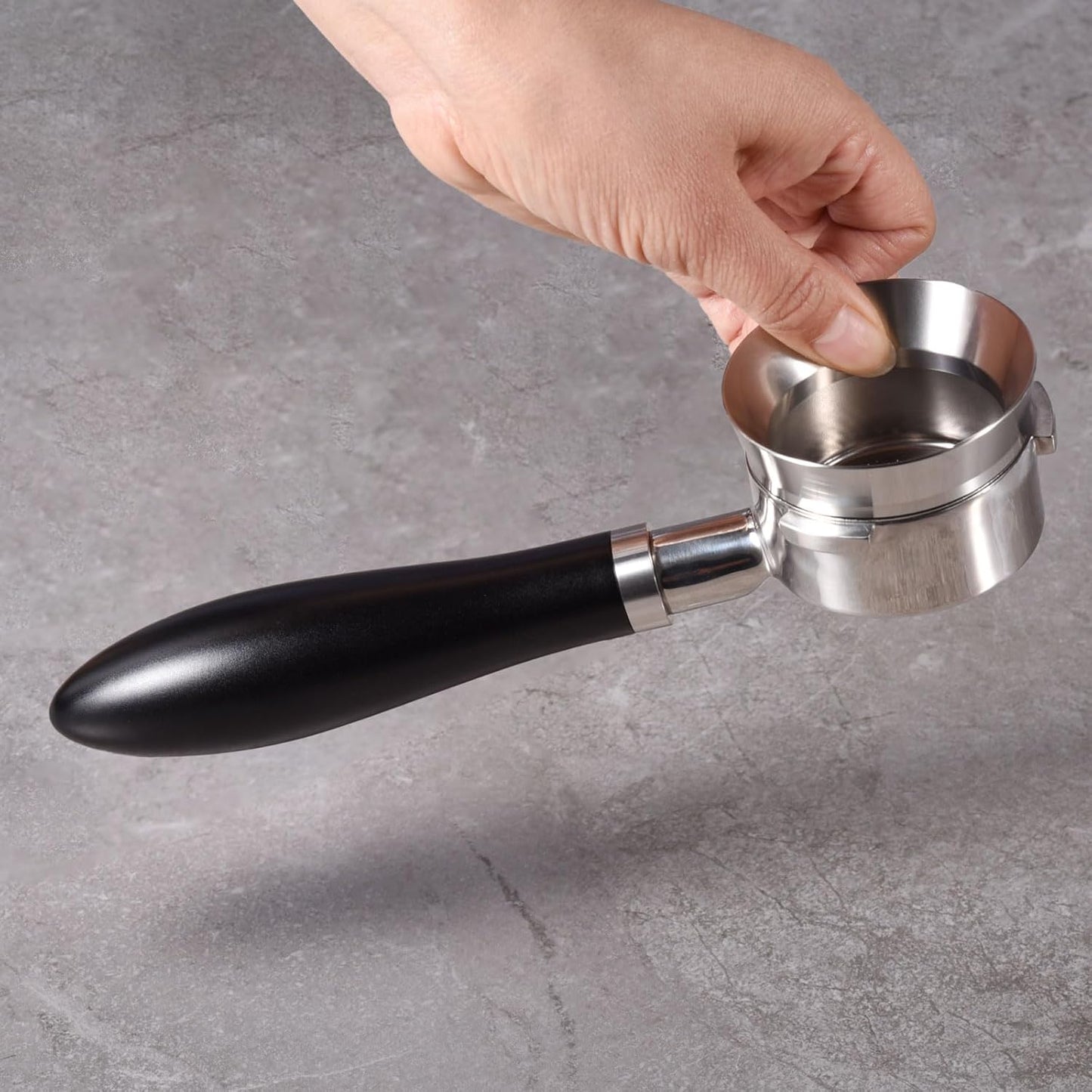 51mm Magnetic Dosing Funnel V2, MATOW Stainless Steel Espresso Dosing Ring with 8 Magnets Compatible with 51mm Espresso Portafilter