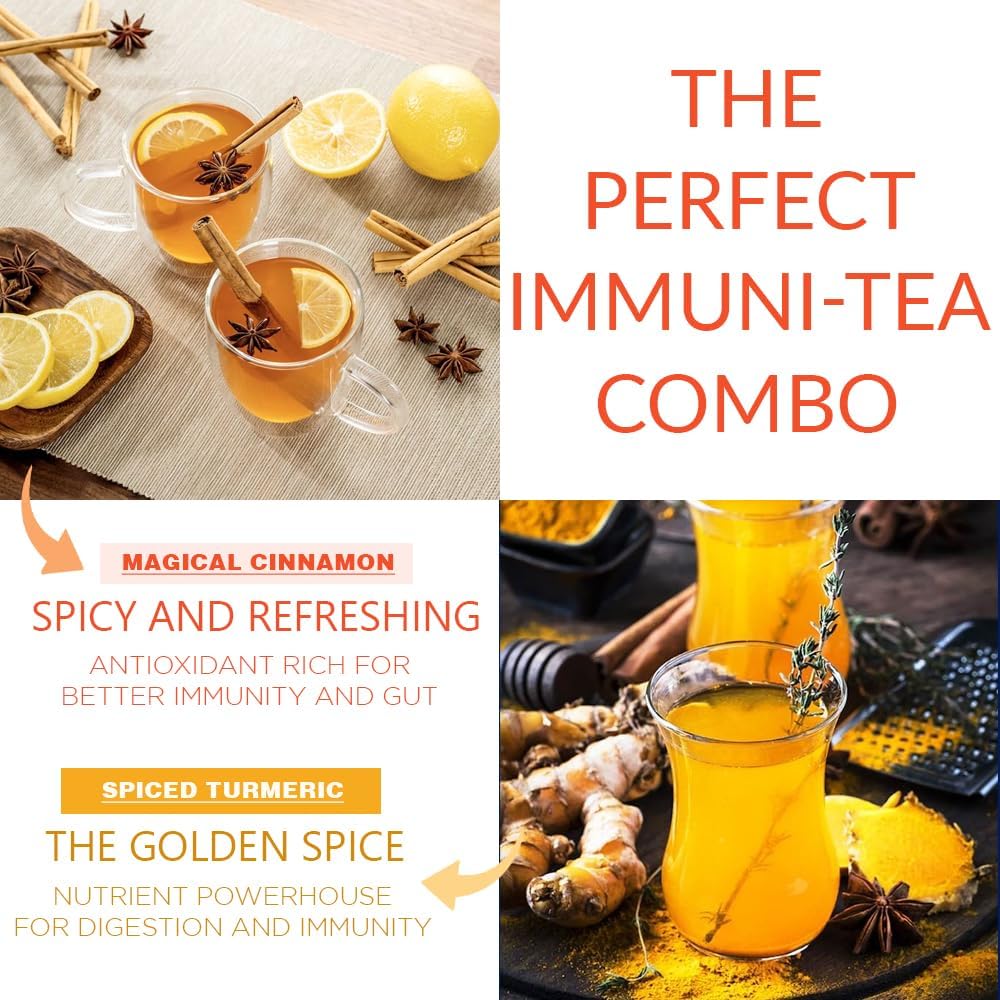 CHAYAM Herbal Tea Gift Box | Wellness Gift Set for Mother’s Day – Spiced Turmeric & Magical Cinnamon | 50g/1.77oz Each | Herbal Tea Hamper for Mom, Friends & Family | Ideal for Tea Enthusiasts