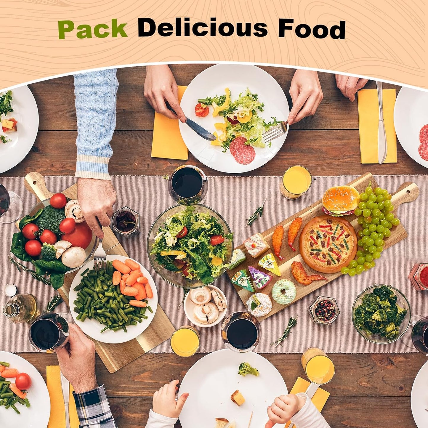 Large Acacia Charcuterie Board Wood Charcuterie Boards with Handles Foldable Travel Wooden Serving Cheese Boards for Party Food Appetizers Housewarming Gift Meat Party(31.5 x 8.7inch)