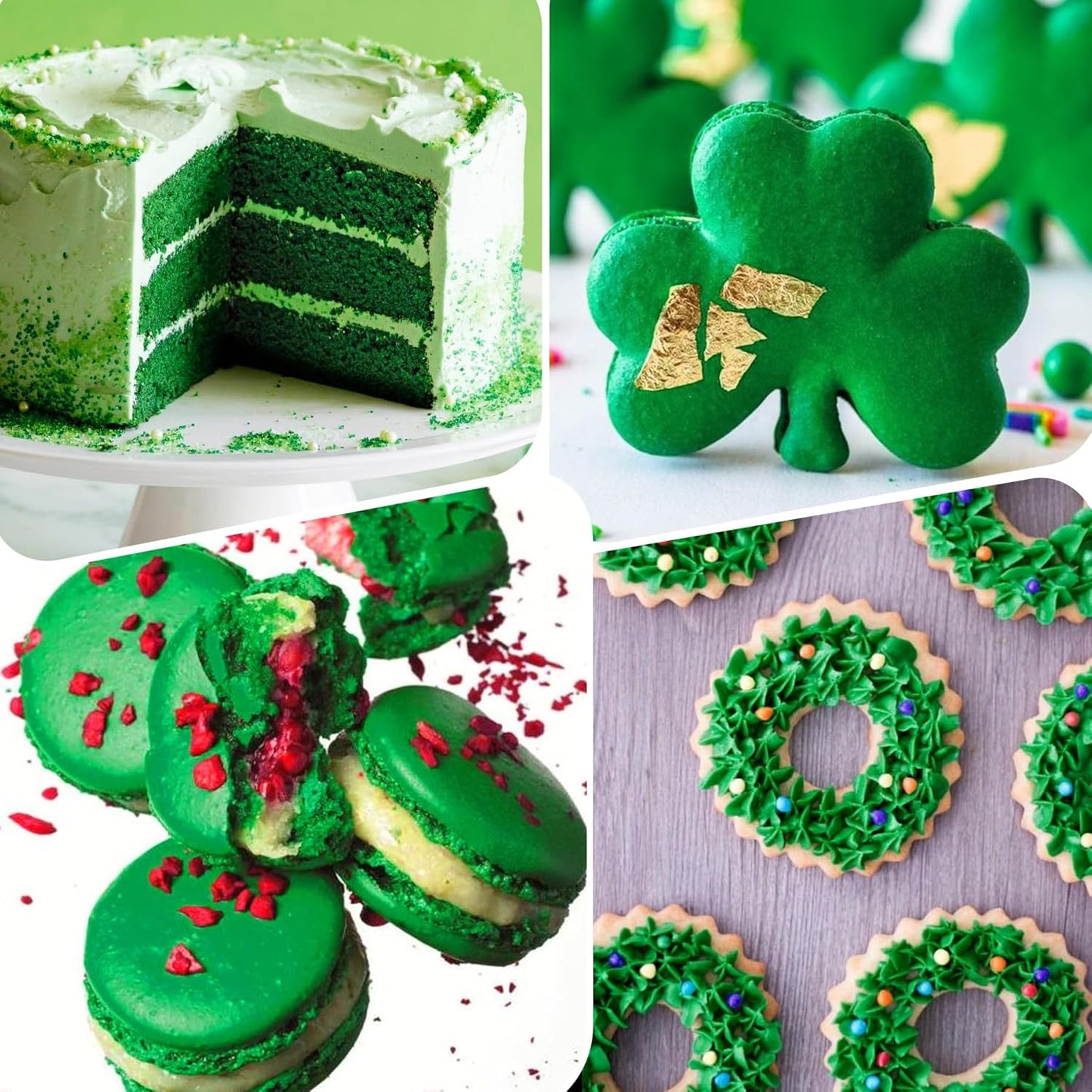 Food Coloring Gel - Vibrant Color Gel Food Coloring for Cake Decorating, Baking, Easter Egg, Icing - Tasteless Food Color Dye for Fondant, Cooking, Slime, Airbrush (Green, 5.3oz)