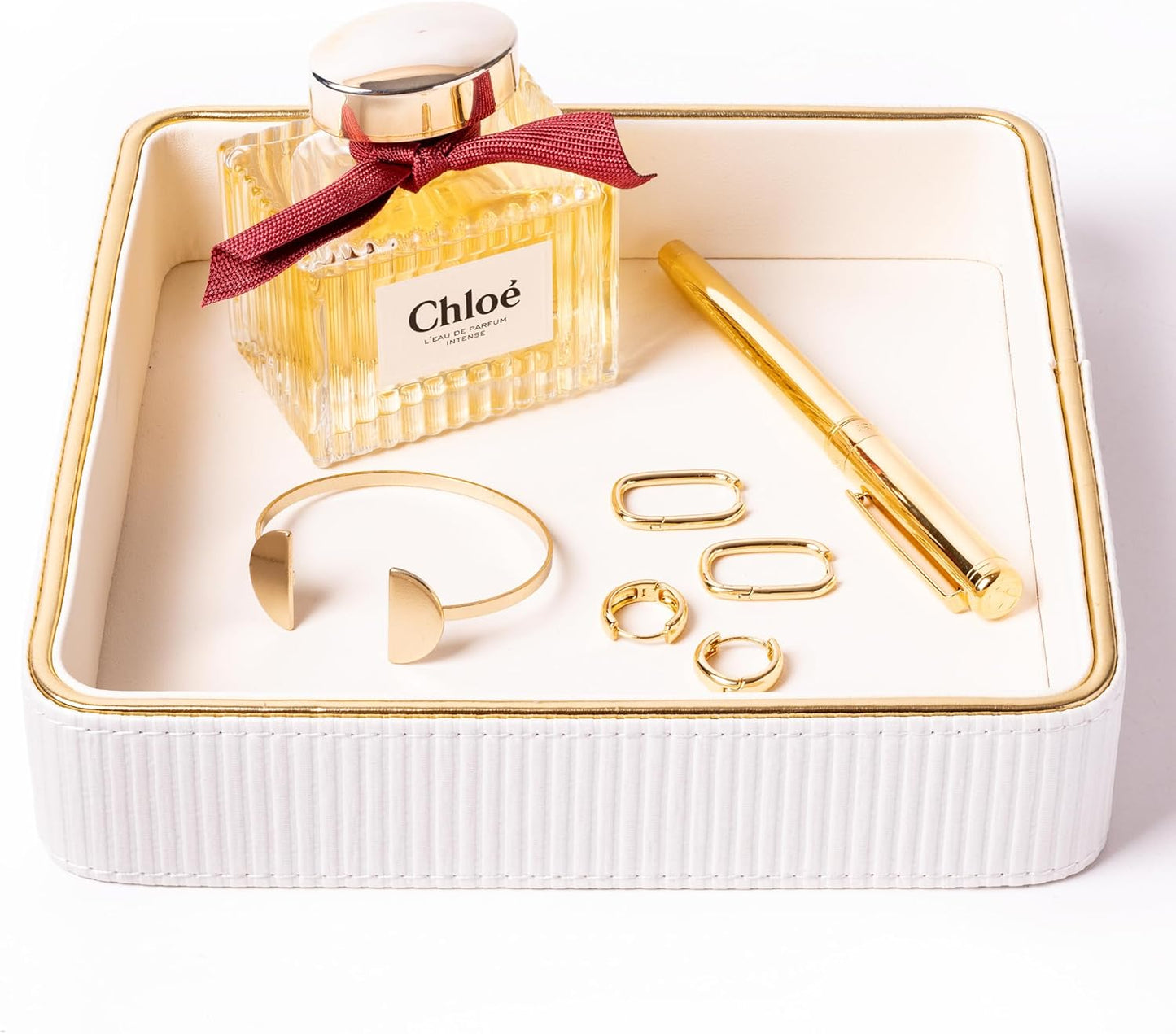 Small Night Stand Organizer Nightstand Tray Bedside Table Organizer Women| Dresser Trays for Bedroom Leather Valet Trinket Tray Catch All| Purse Bowl for Women| Desk Trays